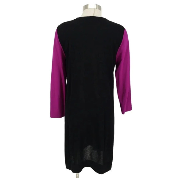 Diane Von Furstenberg Aina Sheath Dress Colorblock 3/4 Sleeve Mini - Picture 4 of 9